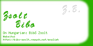 zsolt bibo business card